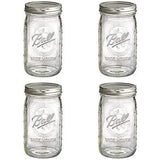 Ball 1440006704 Ball Wide Mouth Mason Jars - 946ml Pack of 4