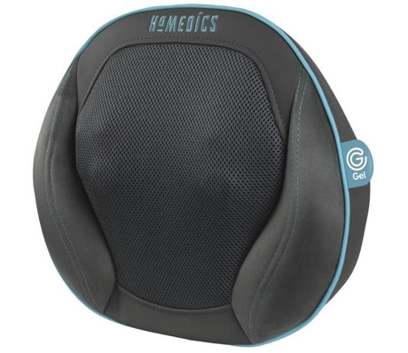 Homedics GSP-500H-GB Homedics Gel Back Shiatsu Massage Pillow with Heat for Back Neck Remote Control Black