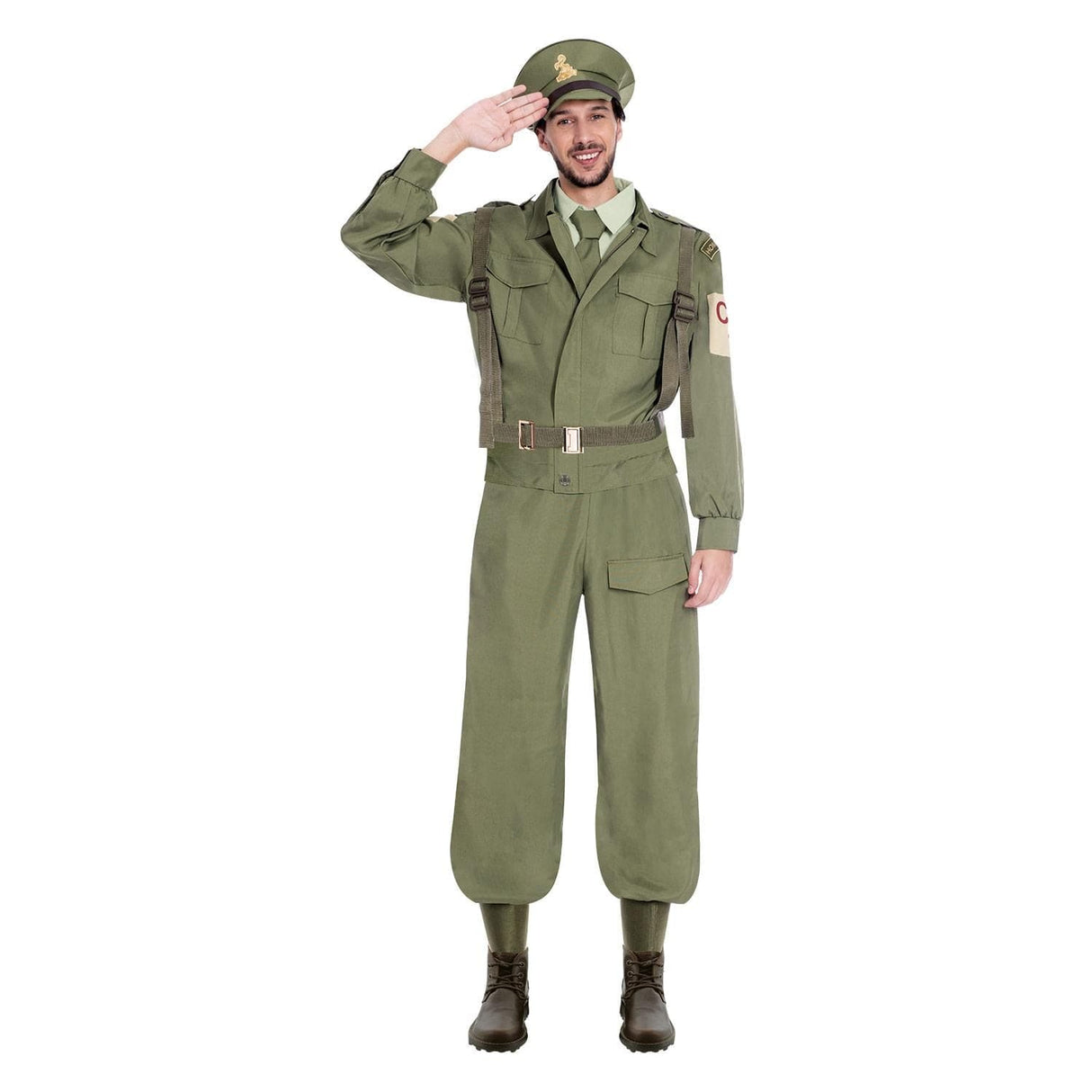 Fancy Dress Men's Home Guard Soldier Costume