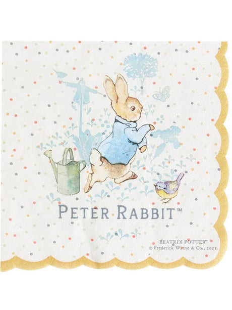 Fancy Dress peter rabbit napkin set of 16 Peter Rabbit Classic Tableware Party Napkins x16