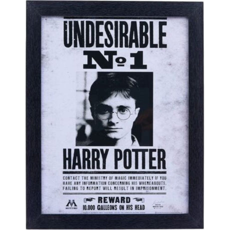 Harry Potter STK-0011 Harry Potter "Undesirable No 1" Framed Print