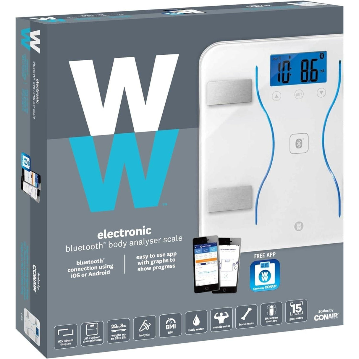 Weight Watchers 8922U Weight Watchers Bluetooth Body Analysis Scale