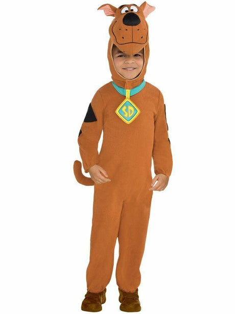 Mens Fancy Dress 9906115 Scooby Doo Onesie Costume - 10-12 Years