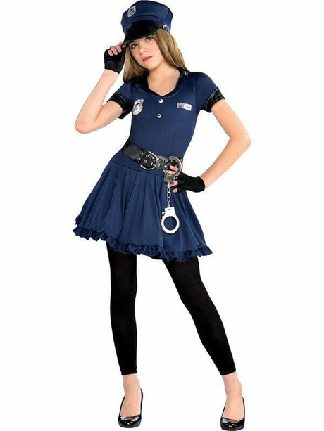 Kids Fancy Dress 999702 Teen Cop Cutie Costume - 12-14 Years