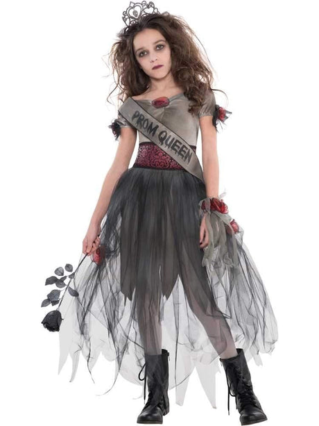 Kids Fancy Dress 996997 Teen Girls Prombie Queen Halloween Costume - 12-14 Year