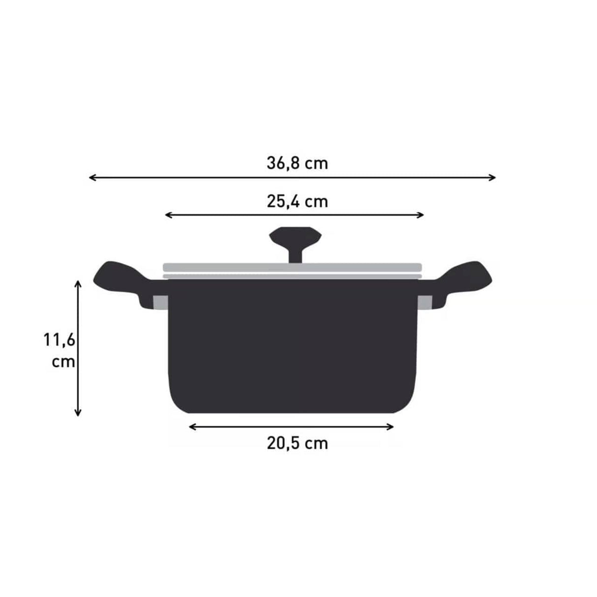 Tefal 2100122819 Tefal So Recycled Pot Thermo Fusion Efficient Induction Technology 24cm  4.6 Litres