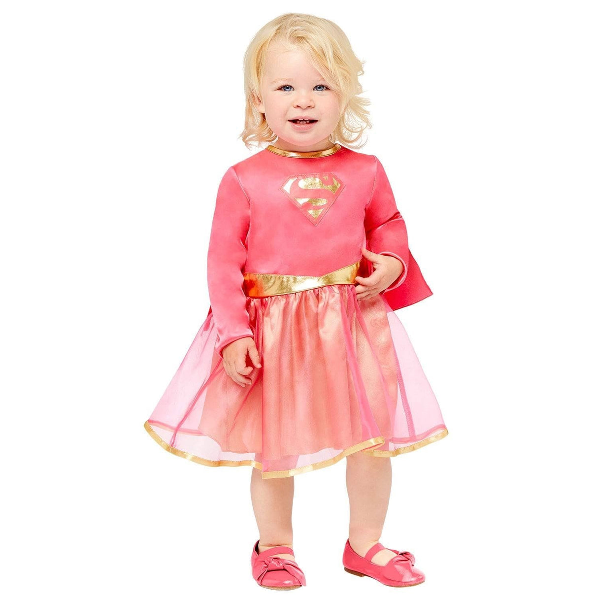 Toddler Fancy Dress 9909329 Toddler Pink Super girl Costume  - 12-18 Months