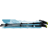 CLICKK Home Store BST-000241 Rewind Telescopic Trekking Pole Set