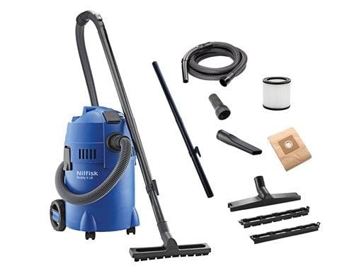 CLICKK Home Store 18451135 Nilfisk Buddy II Wet and Dry Vacuum for Indoor & Outdoor 18L 1200W Blue