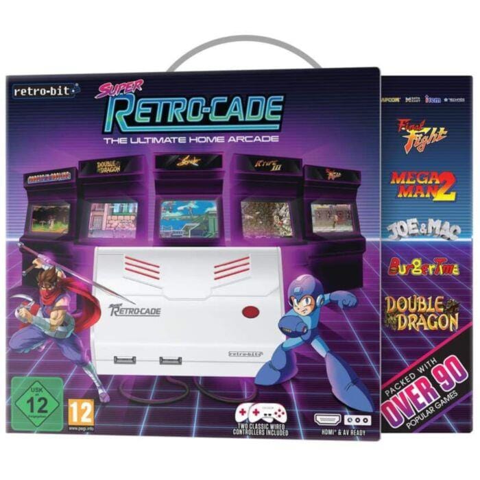 CLICKK Home Store 111322209000 Walra Retro-bit Super Retro-Cade Console Over 90 Games