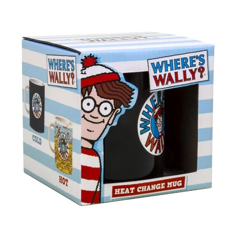 CLICKK Home Store 1980 Where's Wally? Heat Change Mug-Reveal Hidden Wally with Hot Drinks!