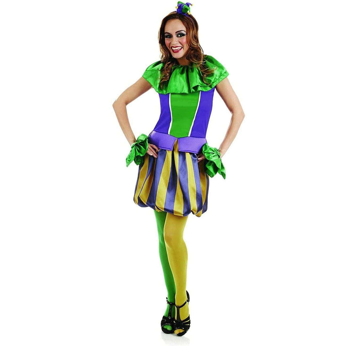 Womens Fancy Dress 4054-400L Women's Carnival Jester Costume