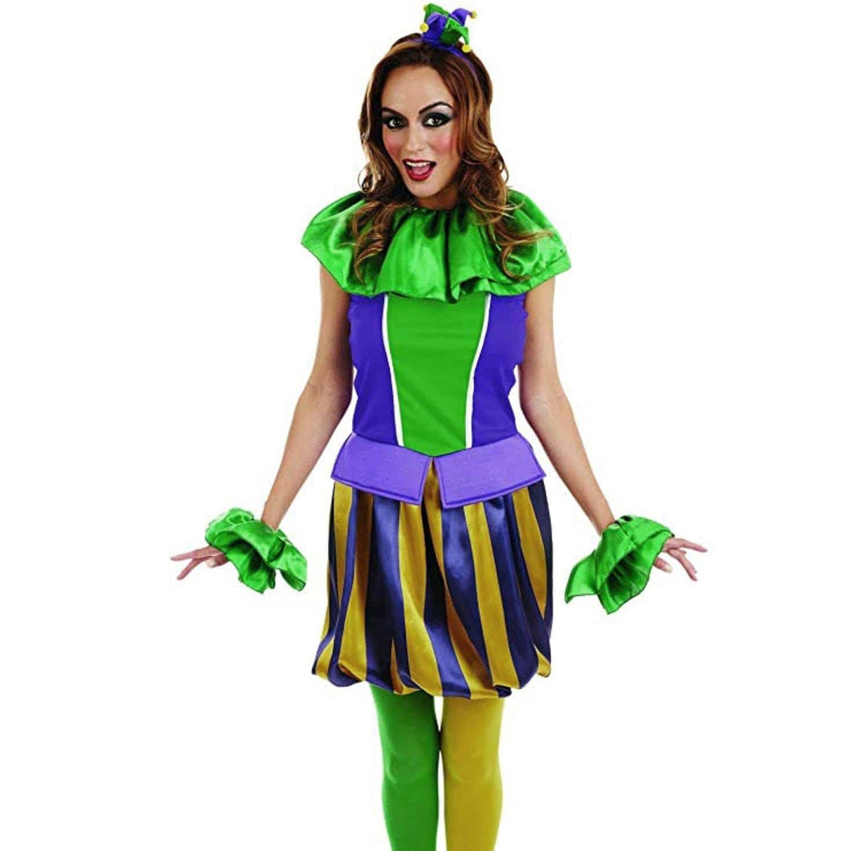 Womens Fancy Dress 4054-400L Women's Carnival Jester Costume