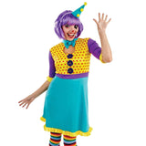 Womens Fancy Dress 4336M Women's Colourful Clown Fancy Dress Costume - M