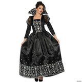 Womens Fancy Dress U28055L Women's Dark Queen Gothic Halloween Costume - L