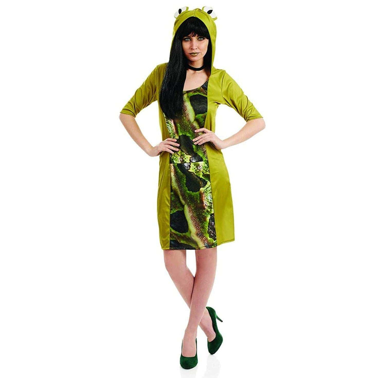 Womens Fancy Dress 4177-400L Women's Fantasy Frog World Book Day Fancy Dress - L