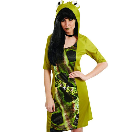 Womens Fancy Dress 4177-400L Women's Fantasy Frog World Book Day Fancy Dress - L