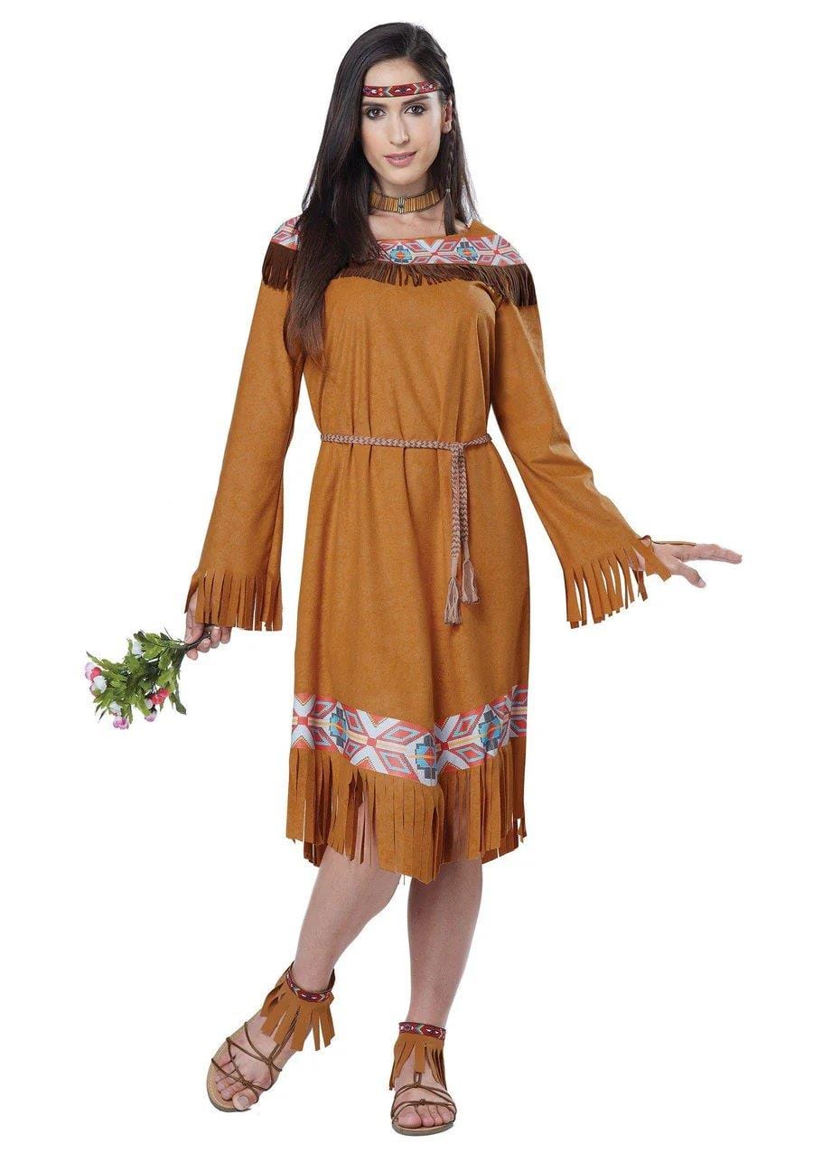 Womens Fancy Dress 01594L Women's Forum Native Indian Costume - L