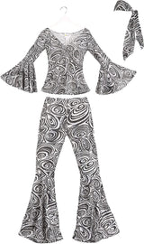 Womens Fancy Dress 01113M Women's Foxy Lady Disco Diva Retro Hippie Costume - M