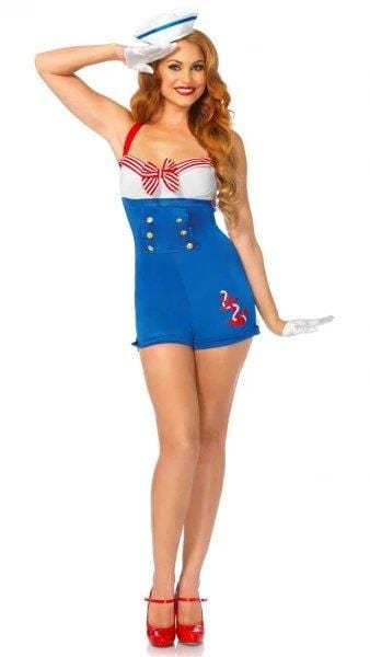 Womens Fancy Dress 8363825059 Women's High Seas Honey Costume Womens Sailor Outfit - XS