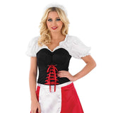 Womens Fancy Dress 3673-200S Women's Oktoberfest Red Bavarian Fancy Dress Costume