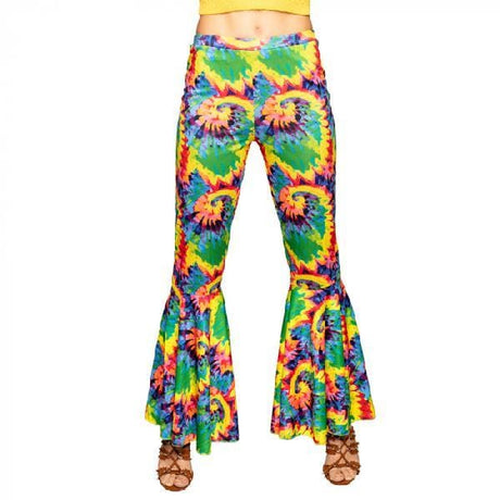 Womens Fancy Dress B01541 Women's Psychedelic Tie dye Hippie Pants - M