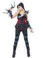 Fancy Dress 01357XS Women's Sexy Ninja Black Assassin Warrior