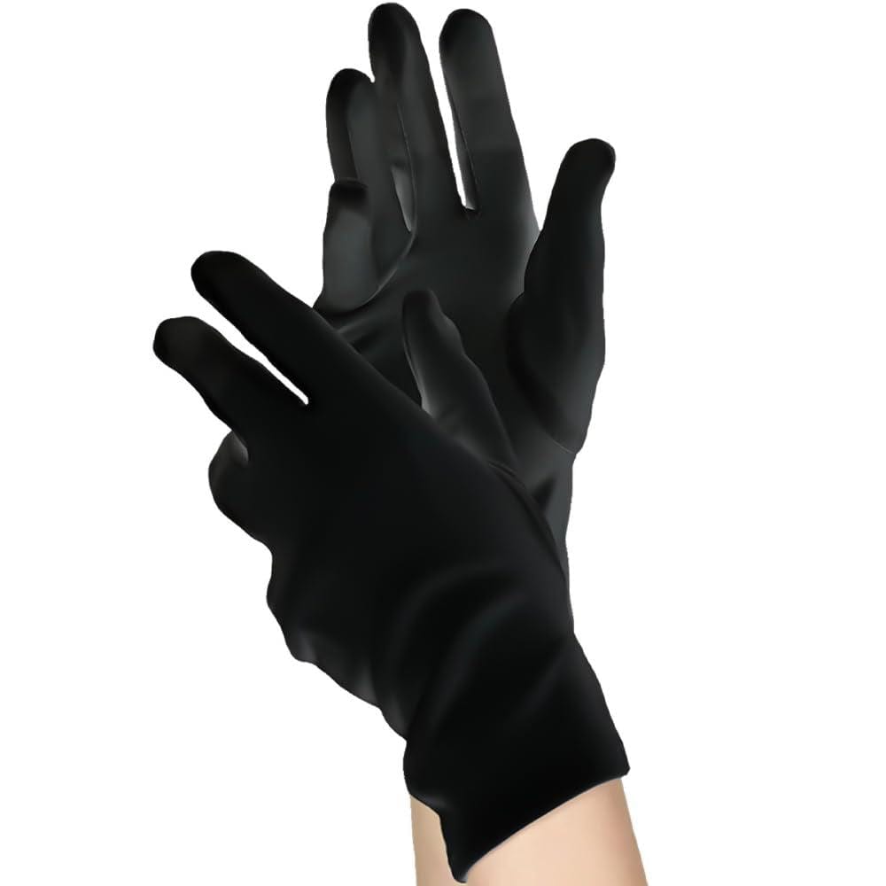 Womens Fancy Dress 840211-55 Women's Short Black Fancy Dress Gloves