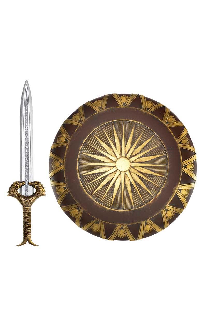 Womens Fancy Dress 849380-55 Wonder Woman Shield and Sword Set